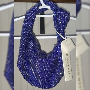 Madison West Blue Saphire Rhinston Bag